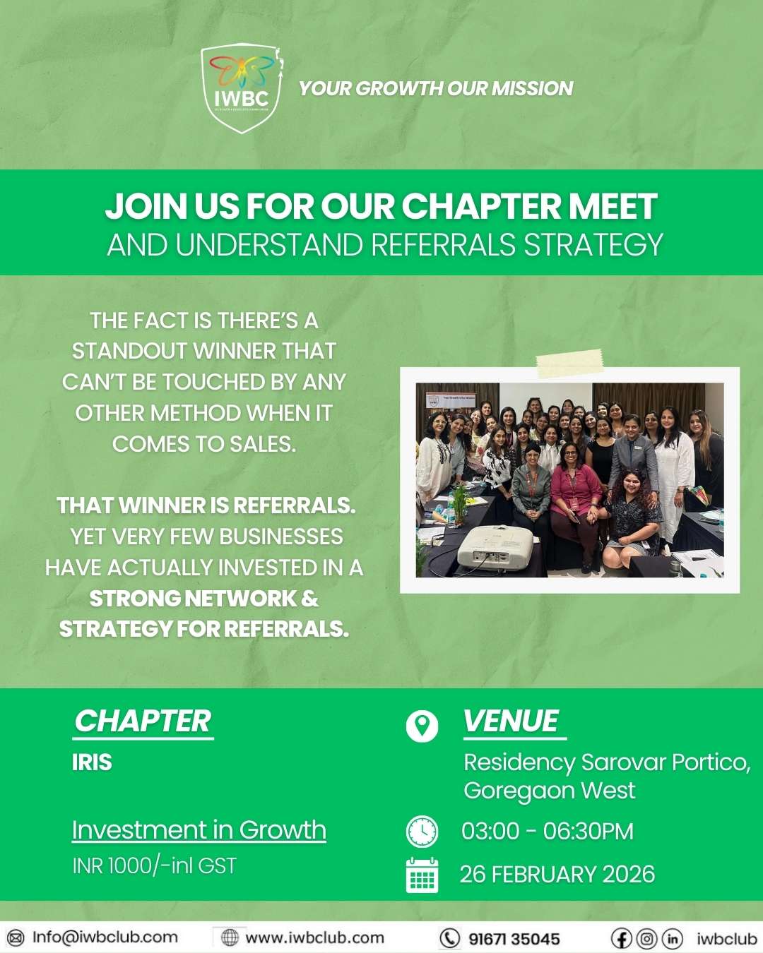 Chapter Iris Social Meet